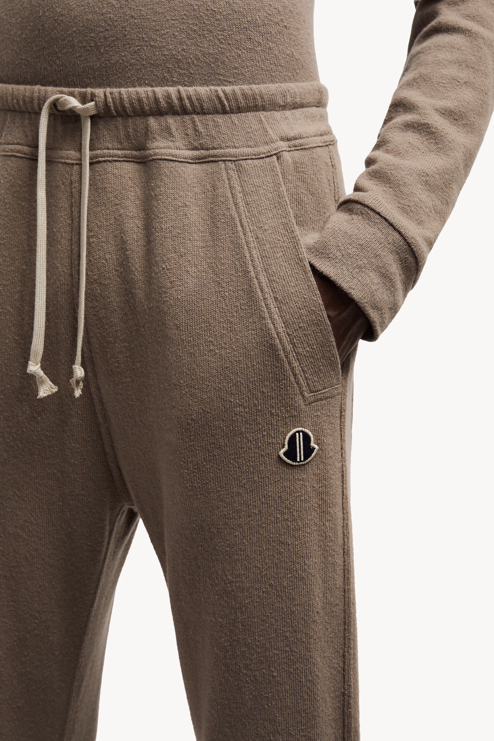 Pantalones deportivos de algodón Moncler + Rick Owens De Género Neutro Marrón Grisáceo Moncler 4